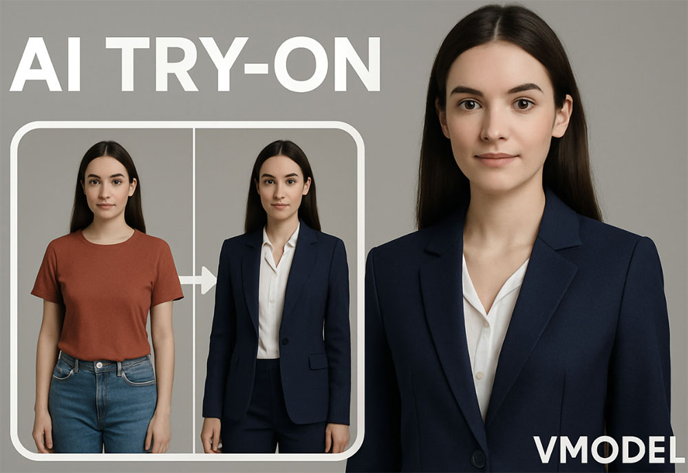 AI model try-on example
