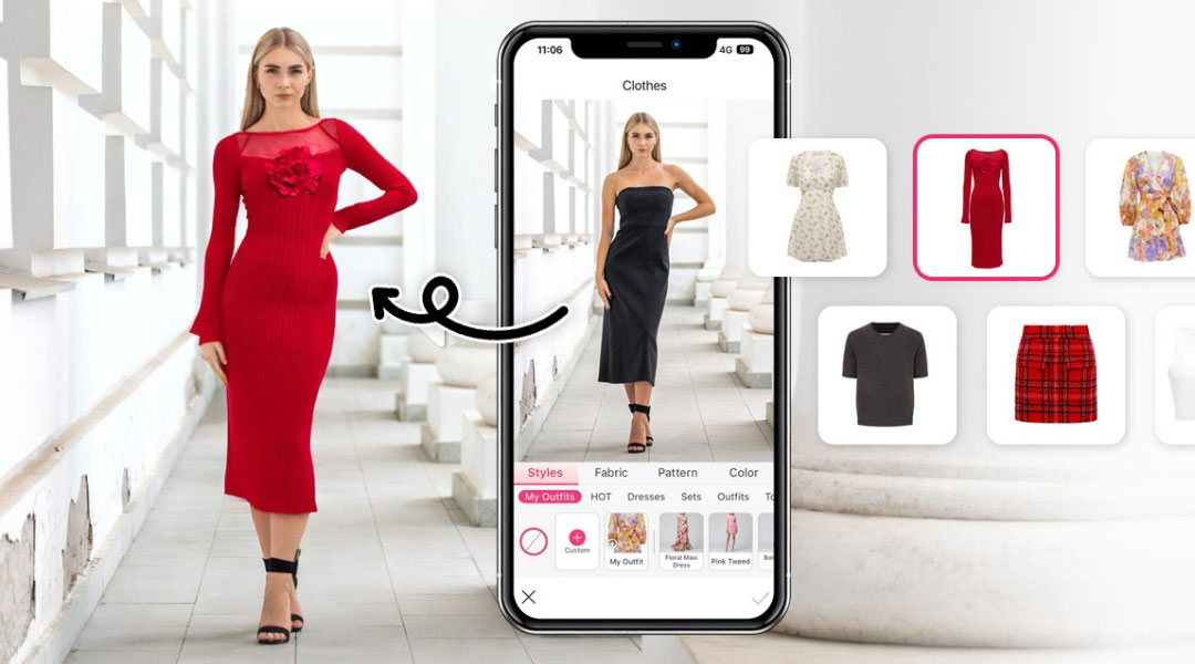 AI virtual try-on example