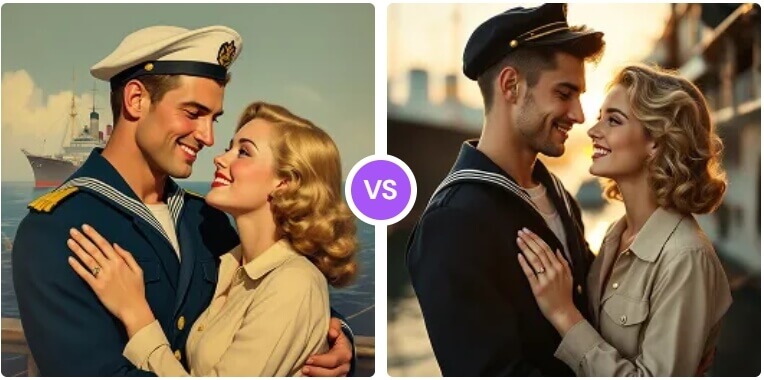 AI image to prompt example result