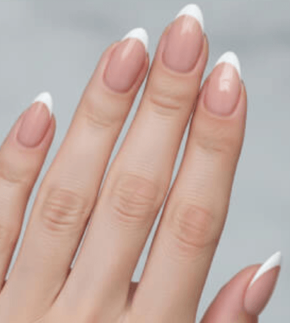 Example hand photo for the AI nail art generator