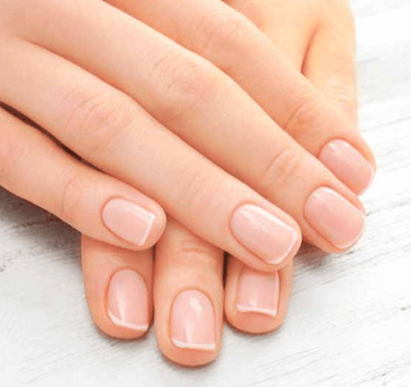 Example hand photo for the AI nail art generator