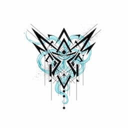 Abstract tattoo style example