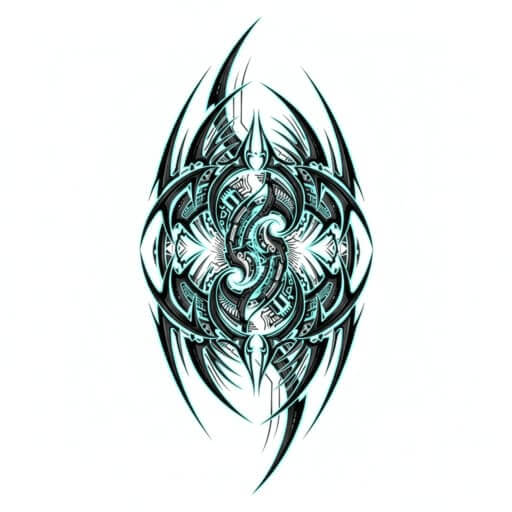 Cyber Sigilism tattoo style example