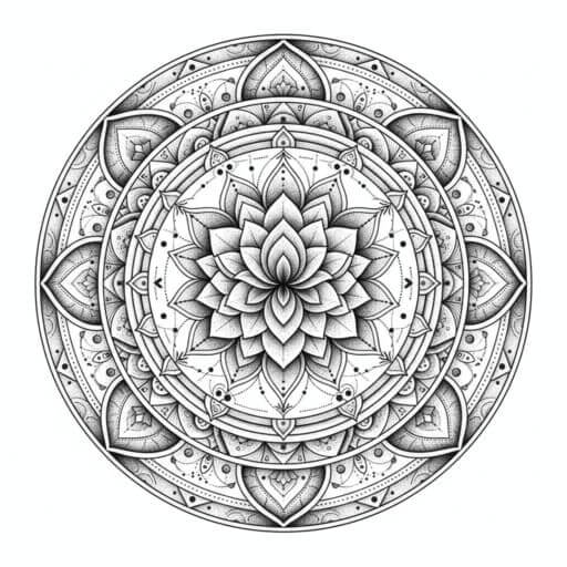 Dotwork tattoo style example
