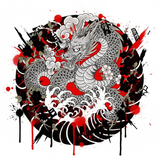 Trash Polka tattoo style example