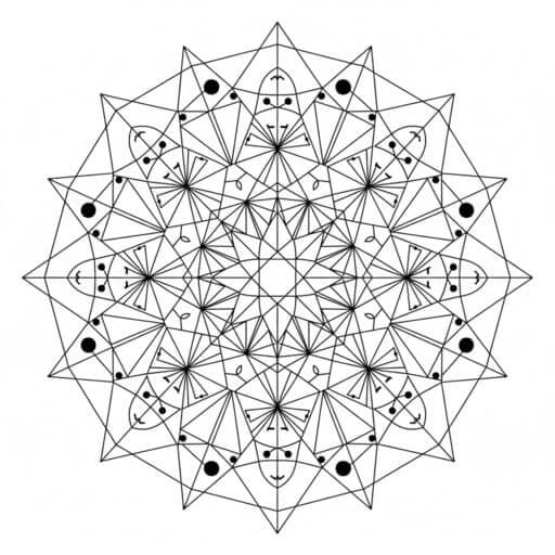 Geometric tattoo style example