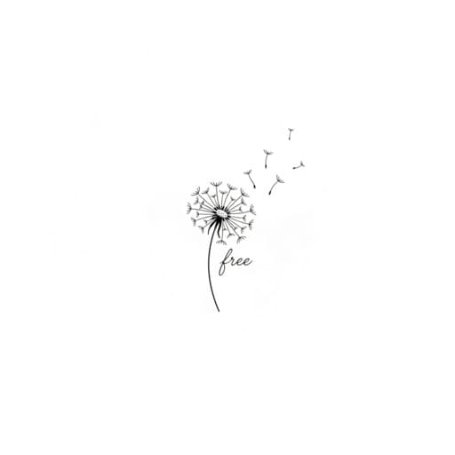 Minimalist tattoo style example