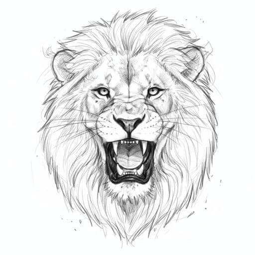 Sketch tattoo style example