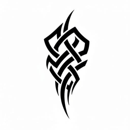 Tribal tattoo style example